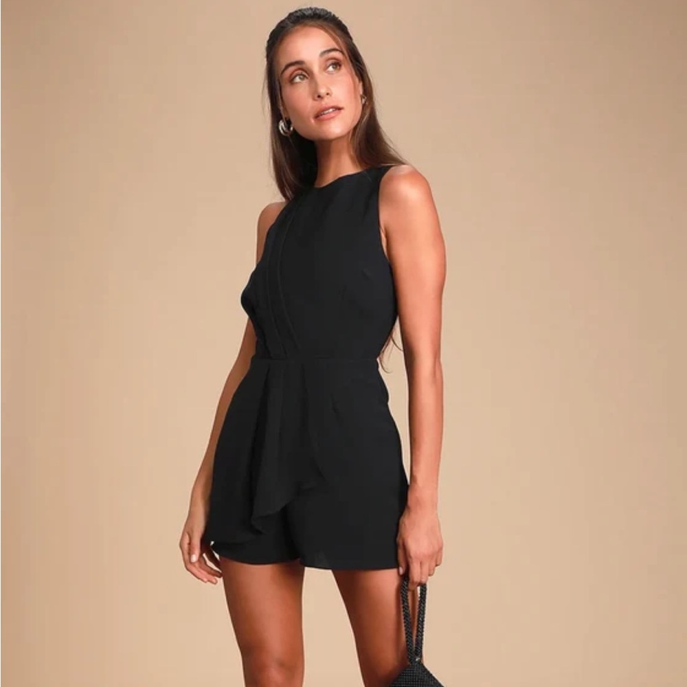 Black Classy Mini Romper